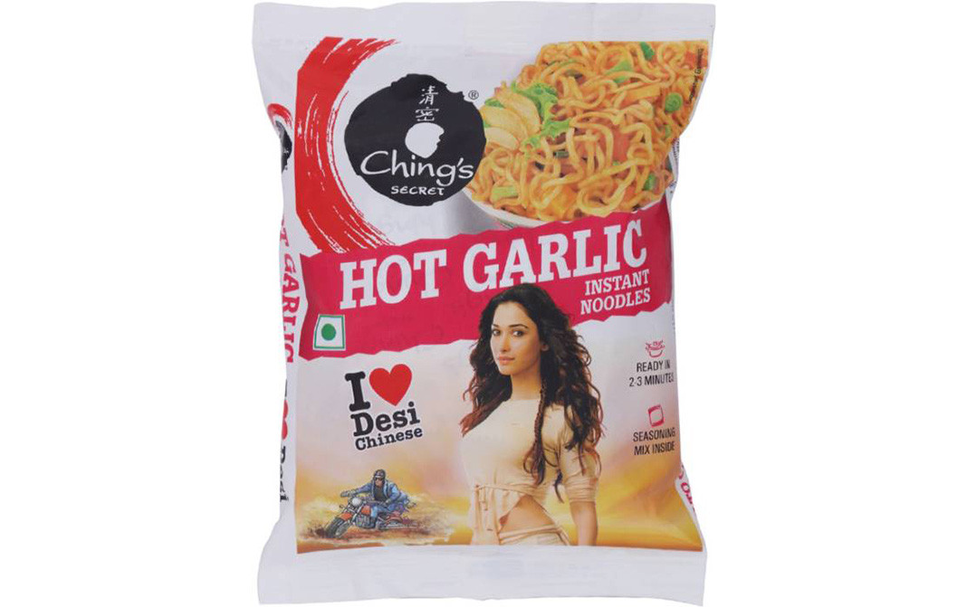 Ching's Secret Hot Garlic Instant Noodles  Pack  60 grams